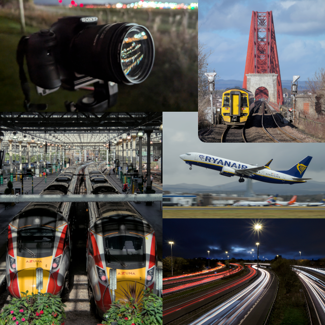 Higher Photography - UK Public Transport Folio, Trains, Planes and Light Trails