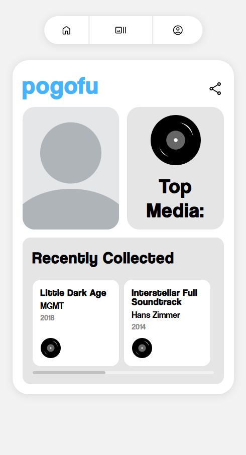 Physical Media Inventory Manager - User Profile Page