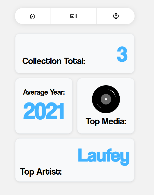 Physical Media Inventory Manager - Collection Stats Page