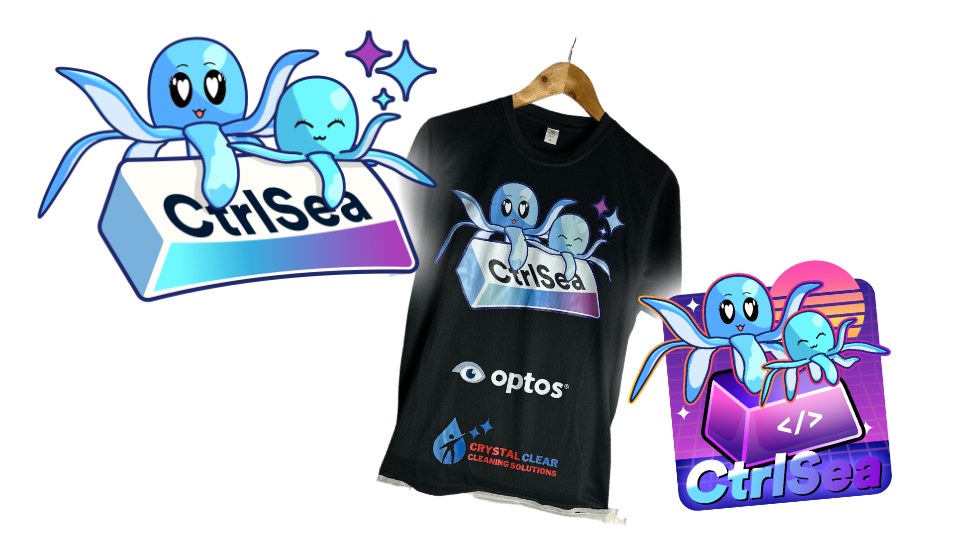 CtrlSea - FTC Team Logo, Sticker and Shirt Design